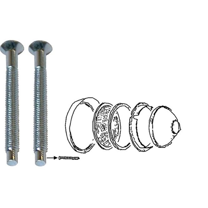 Hovedbilde Frontlampe skruesett 08/67-07/79