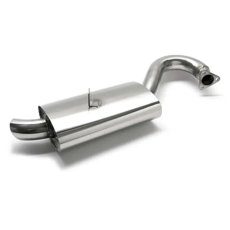 Rustfri Mondo lyddemper for Merged Header 1300–2300cc