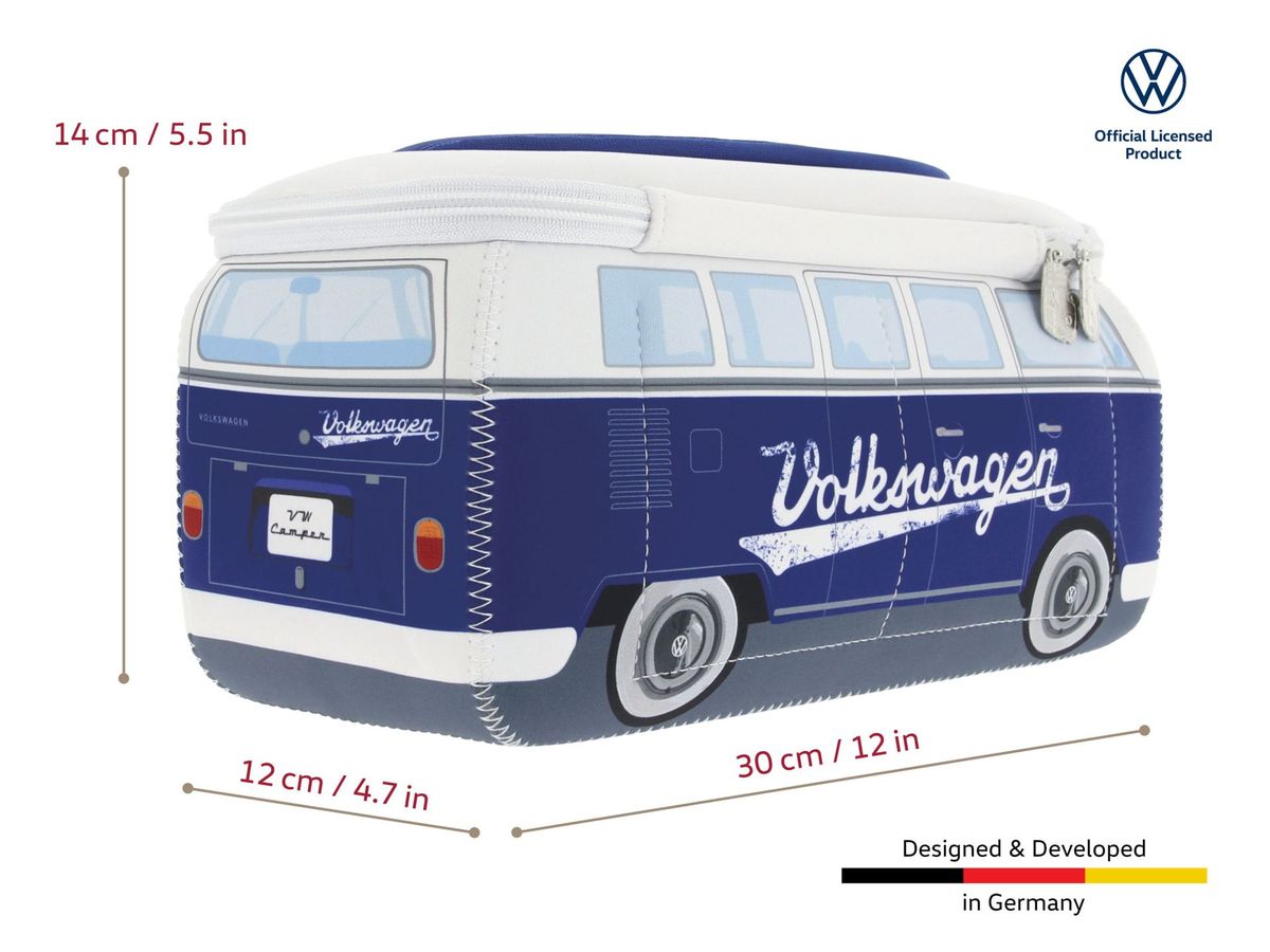 VW T1 Bulli Buss 3D Neopren Universalbag – Large - Blå