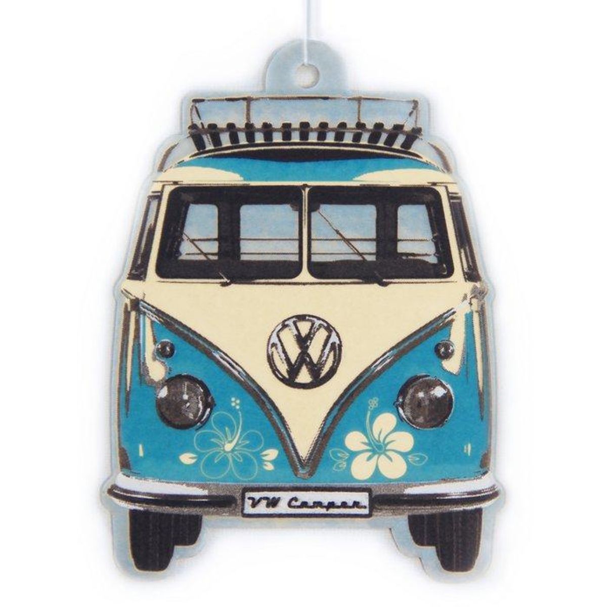 Volkswagen VW T1 Bus Air Freshener - Front/Turquoise/Pina Colada